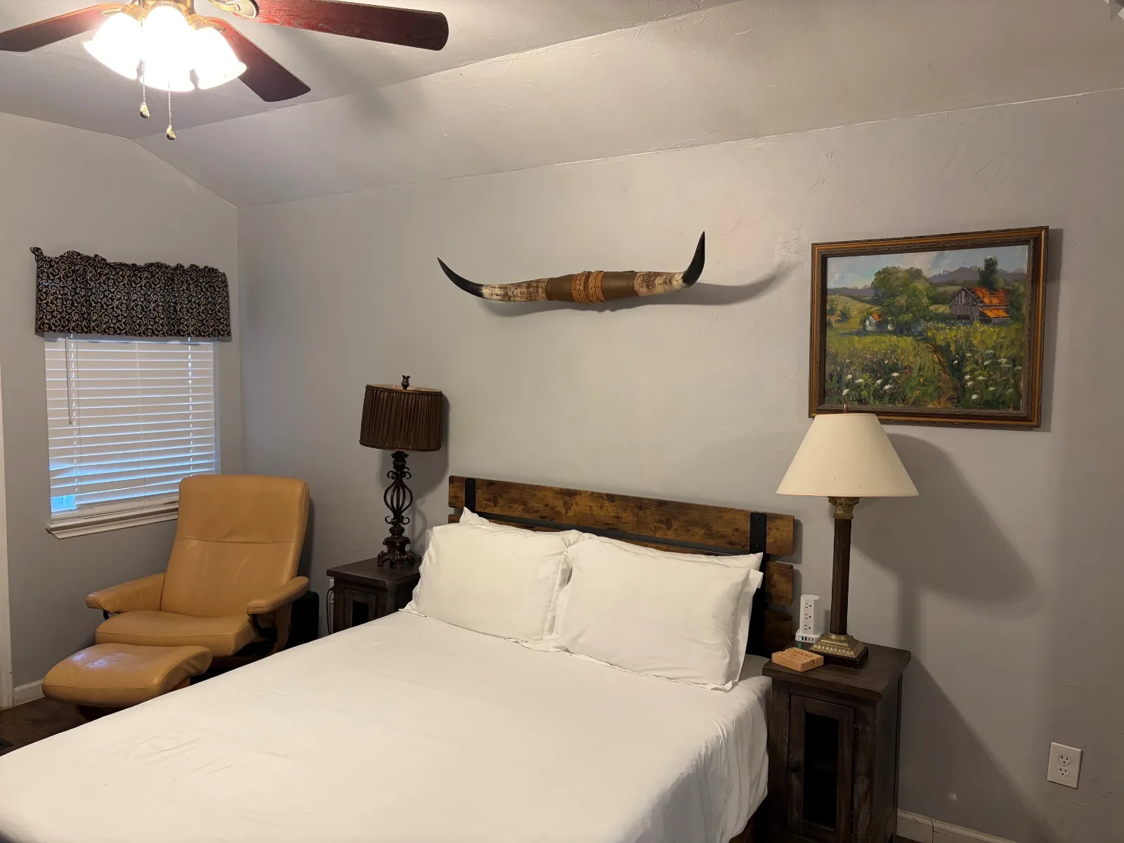 The bedroom in Cabin 1