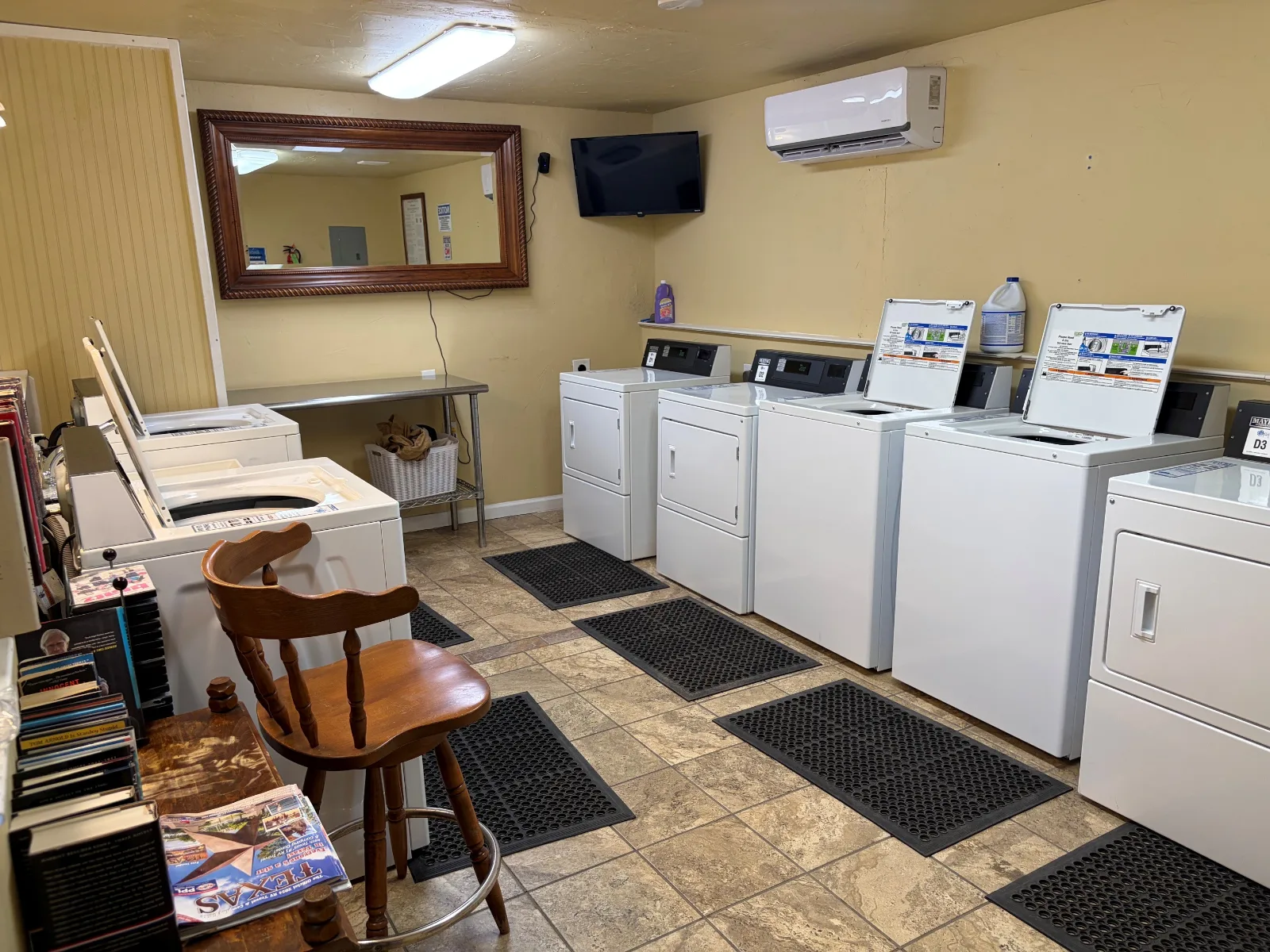 The upgraded, app-operated laundry room